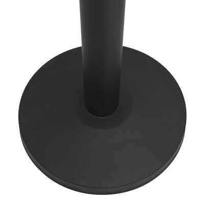 vidaXL Zahrazovací sloupek se samonavíjecím pásem ocel černý