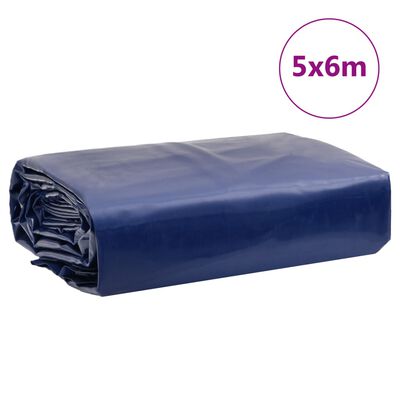 vidaXL Plachta modrá 5 x 6 m 650 g/m²