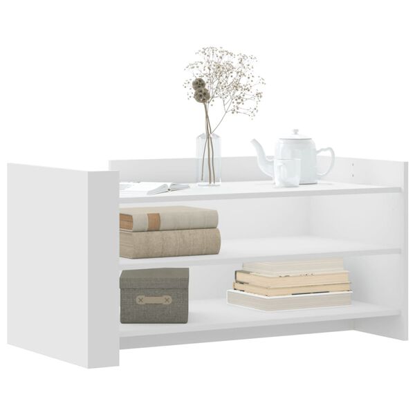 vidaXL Konferenčn&iacute; stolek b&iacute;l&yacute; 100 x 50 x 50 cm kompozitn&iacute; dřevo