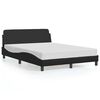 vidaXL R&aacute;m postele Dover čern&yacute; 135 x 190 cm uměl&aacute; kůže