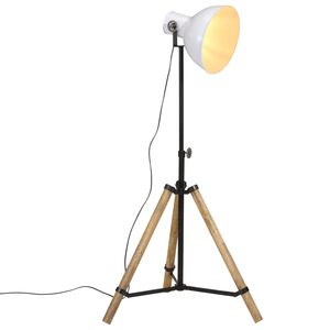 vidaXL Stojac&iacute; lampa 25 W b&iacute;l&aacute; 75 x 75 x 90&ndash;150 cm E27