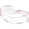 vidaXL Box spring postel s matrac&iacute; světle &scaron;ed&aacute; 100x200 cm samet