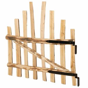 vidaXL Obloukov&aacute; br&aacute;na 100 x 90 cm Impregnovan&eacute; dřevo l&iacute;sky Př&iacute;rodn&iacute;
