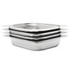 vidaXL Gastron&aacute;doby 4 ks GN 1/2 65 mm nerezov&aacute; ocel