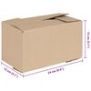 vidaXL Skl&aacute;dac&iacute; box 50 pcs Př&iacute;rodn&iacute; 24 x 13 x 13 cm Lepenka