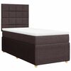 vidaXL Box spring postel s matrac&iacute; tmavě hněd&aacute; 100 x 200 cm textil