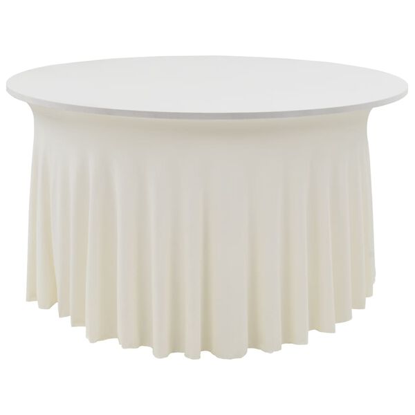 vidaXL Rautov&eacute; sukně s řasen&iacute;m 2 ks kr&eacute;mov&eacute; 180 x 74 cm