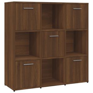 vidaXL Knihovna hněd&yacute; dub 90 x 30 x 90 cm kompozitn&iacute; dřevo