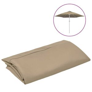 vidaXL N&aacute;hradn&iacute; potah na zahradn&iacute; slunečn&iacute;k taupe 300 cm
