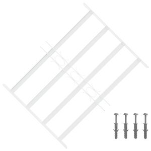 vidaXL Zabezpečovac&iacute; mř&iacute;ž pro okna se 4 př&iacute;čn&yacute;mi li&scaron;tami 3 ks 43-74 cm