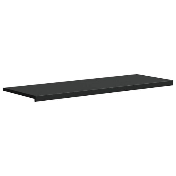 vidaXL Parapet okna Čern&aacute; s dřevěnou texturou 120 x 50 x 4,5 cm PVC