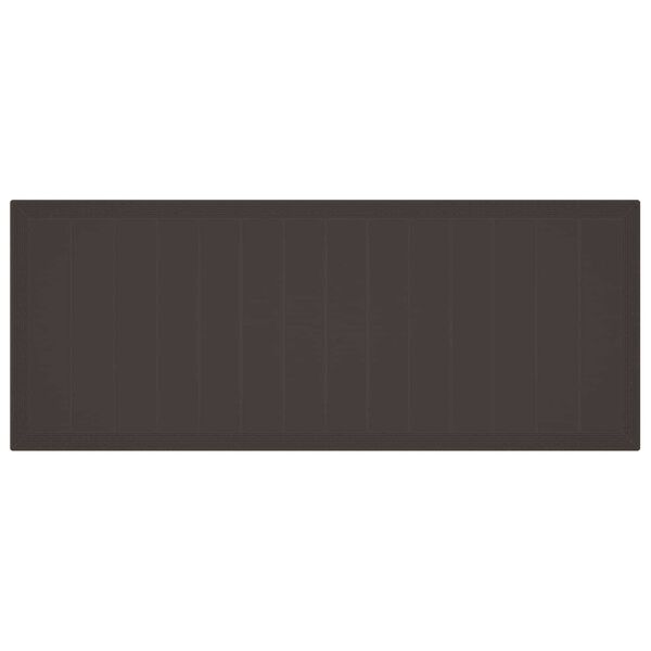 vidaXL Zahradn&iacute; j&iacute;deln&iacute; souprava 11 pcs Hněd&aacute; Polypropylen