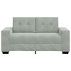 vidaXL Loveseat Sofa světle &scaron;ed&aacute; 160x77x82 cm samet