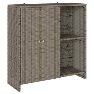 vidaXL &Uacute;ložn&aacute; skř&iacute;ňka s polic&iacute; se dveřmi &Scaron;ed&aacute; 100 x 36 x 102 cm Ratan