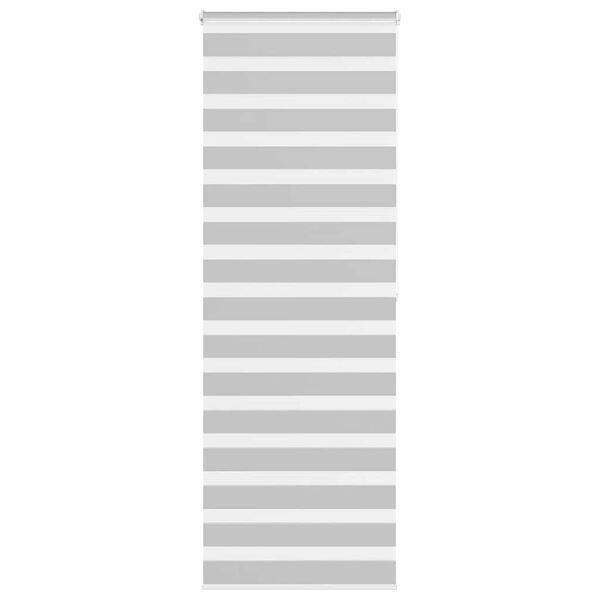 vidaXL Zebra roleta světle &scaron;ed&aacute; 85x200 cm &scaron;&iacute;řka l&aacute;tky 80,9cm polyester