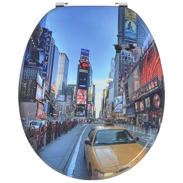 vidaXL Toaletn&iacute; prkno V&iacute;cebarevn&yacute; 44 x 38 cm MDF deska