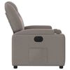 vidaXL Elektrick&eacute; polohovac&iacute; křeslo taupe textil