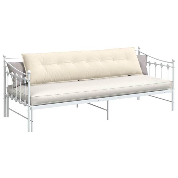 vidaXL Pol&scaron;t&aacute;ř na z&aacute;da Kr&eacute;mov&aacute; 200 x 50 cm Žebrovan&aacute; l&aacute;tka