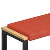 vidaXL Pol&scaron;t&aacute;ř na lavici man&scaron;estr Červen&aacute; oranžov&aacute; Hloubka 35 cm