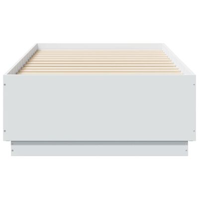 vidaXL Rám postele bílý 75 x 190 cm kompozitní dřevo