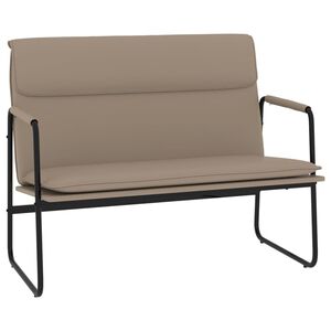 vidaXL Lavice cappuccino 100 x 64 x 80 cm uměl&aacute; kůže