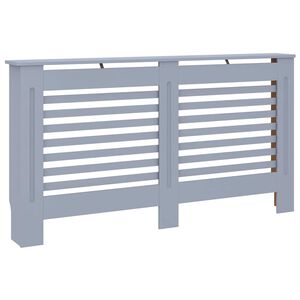 vidaXL Kryt na radi&aacute;tor antracitov&yacute; 152 x 19 x 81,5 cm MDF