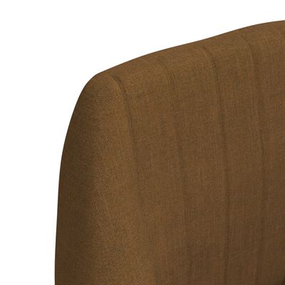 vidaXL Barová židle hnědá textil