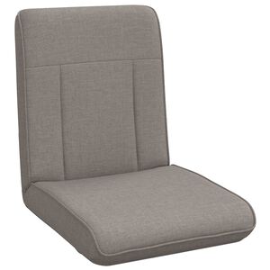 vidaXL Nastaviteln&aacute; podlahov&aacute; židle Taupe Textil