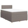 vidaXL Box spring postel s matrac&iacute; taupe 120x200 cm textil
