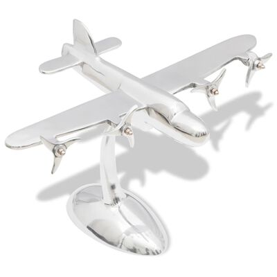 Hliníkový model letadla, dekorace na pracovní stůl