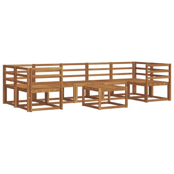 vidaXL Venkovn&iacute; pohovkov&aacute; souprava 8 pcs Př&iacute;rodn&iacute;