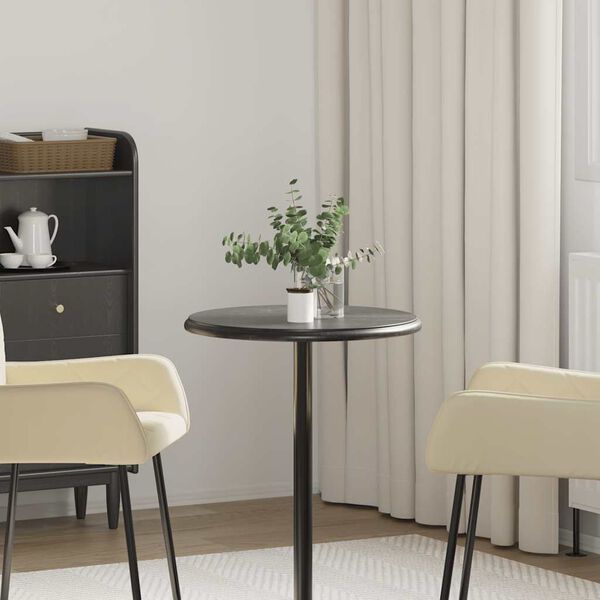 vidaXL Stoln&iacute; deska čern&aacute; &Oslash; 50 x 2,5 cm mramor