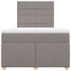 vidaXL Box spring postel s matrac&iacute; taupe 120x190 cm textil