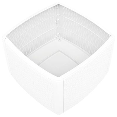 vidaXL Odkládací stolek bílý 54 x 54 x 36,5 cm plast