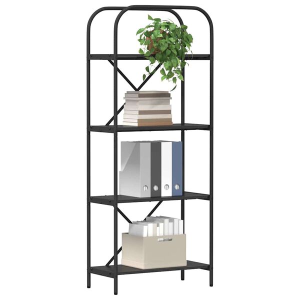 vidaXL Knihovna Černý dub 60 x 30 x 146 cm Kompozitní dřevo