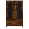 vidaXL Skř&iacute;ň highboard kouřov&yacute; dub 69,5 x 31 x 115 cm kompozitn&iacute; dřevo