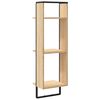 vidaXL 3patrov&aacute; n&aacute;stěnn&aacute; police dub sonoma 30 x 25 x 100 cm kompozit