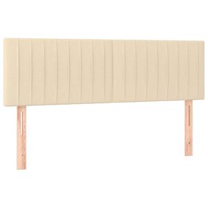 vidaXL Čela postele kr&eacute;mov&aacute; 144x5x78/88 cm l&aacute;tka