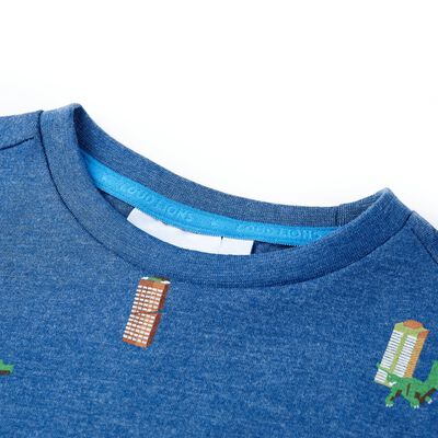 Dětské tričko tmavě modré melanž 92