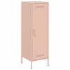 vidaXL Skř&iacute;ň highboard růžov&aacute; 36 x 39 x 113 cm ocel