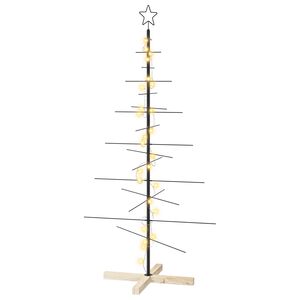 vidaXL Kovov&yacute; v&aacute;nočn&iacute; stromeček KUOPIO 150 cm Tepl&aacute; b&iacute;l&aacute; Ocel Čern&aacute;