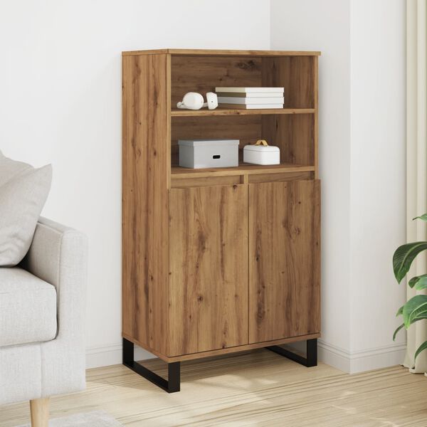 vidaXL Skř&iacute;ň highboard dub artisan 60 x 36 x 110 cm kompozitn&iacute; dřevo