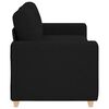 vidaXL Loveseat Sofa Čern&yacute; 180x77x82 cm textil