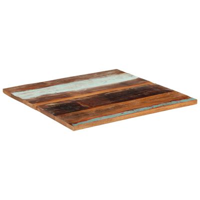 vidaXL Stolní deska čtverec 80x80 cm 25–27mm masivní recyklované dřevo