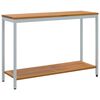 vidaXL Venkovn&iacute; stůl s &uacute;loži&scaron;těm Př&iacute;rodn&iacute; a &scaron;ed&aacute; 110 x 35 x 75 cm
