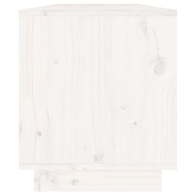 vidaXL TV skříňka bílá 110,5 x 34 x 40 cm masivní borové dřevo