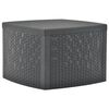 vidaXL Odkl&aacute;dac&iacute; stolek antracitov&yacute; 54 x 54 x 36,5 cm plast