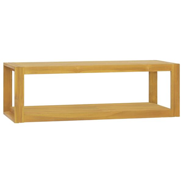 vidaXL Nástěnná koupelnová skříňka 110 x 45 x 35 cm masivní teak