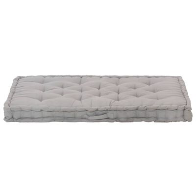 vidaXL Poduška na nábytek z palet bavlna 120 x 80 x 10 cm šedá