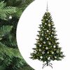 vidaXL Uměl&yacute; v&aacute;nočn&iacute; stromek s v&aacute;nočn&iacute;mi koulemi 120 cm 150 LED